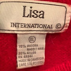 Very soft red short sleeved Sweater